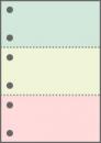 プリンター用帳票用紙 KN3603 ( A4サイズ カラー3色3面6穴 )