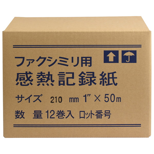 ミヨシ(MCO) FAX用感熱ロール紙(A4サイズ 0.5インチ) 15m巻き FXR15AH-1-72P〔72本セット〕 - 1