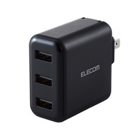 エレコム MPA-ACU12BK USB 充電器 ACアダプター(3.6A/Aポート×3)