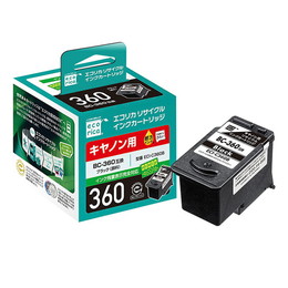 エコリカ ECI-C360B ブラック リサイクルインク CANON BC-360 対応