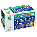 エコリカ ECI-E324P/BOX リサイクルインク 4色パック IC4CL32 対応
