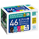 エコリカ ECI-E464P/BOX リサイクルインク 4色パック IC4CL46 対応