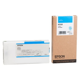 純正 インクカートリッジ ICC63 シアン