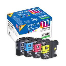 ジット JIT-B1114P リサイクルインク  4色セット LC111-4PK