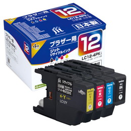 ジット JIT-B124P リサイクルインク 4色セット LC12-4PK