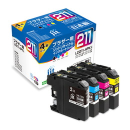 ジット JIT-B2114P リサイクル インクカートリッジ 4色セット LC211-4PK