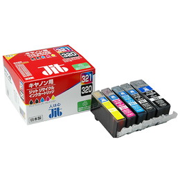ジット JIT-C3215P 5色マルチパック | キヤノン リサイクルインク BCI-321+320/5MP 対応