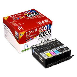 ジット JIT-AC3503516P 標準 6色マルチパック | キヤノン リサイクルインク BCI-351+350/6MP 対応