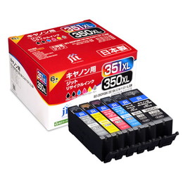 ジット JIT-AC3503516PXL 大容量 6色マルチパック | キヤノン リサイクルインク BCI-351XL+350XL/6MP 対応