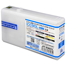 ジット JIT-E90CL シアン | キヤノン ICC90L 対応リサイクルインク