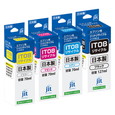ジット JIT-EIT08B/JIT-EIT08C/JIT-EIT08M/JIT-EIT08Y 4色セット | キヤノン IT08KA/CA/MA/YA 対応リサイクルインク