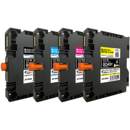 ジット JIT-R43B/C/M/Y 4色セット(リコー GC43 4色パック 対応)リサイクルインク