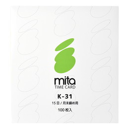 ミタ タイムカード K-31 (月末 / 15日締め用
)