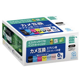 エコリカ ECI-EKAML-6P リサイクル インク (増量) 6色パック  KAM-6CL-L対応