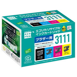 エコリカ ECI-BR3111-4P リサイクルインク LC3111-4PK 対応