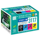 エコリカ LC3117-4PK対応 リサイクルインクカートリッジ 4色パック ECI-BR3117-4P