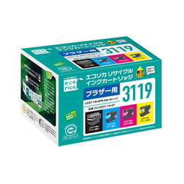 エコリカ ECI-BR3119-4P リサイクルインク(大容量4色入りパック) LC3119-4PK 対応