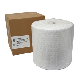 オイル吸着マット 油専用 ロール型 厚3mm 幅400mm×50m (吸収量90L) ミシン目入