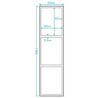 標準PDラベル Bタテ 感熱ファンフォールド紙