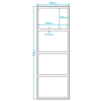 標準PDラベル Bヨコ 感熱ファンフォールド紙