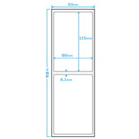 標準PDラベル Cタテ 感熱ファンフォールド紙