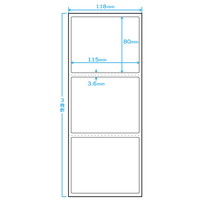 標準PDラベル Cヨコ 感熱ファンフォールド紙