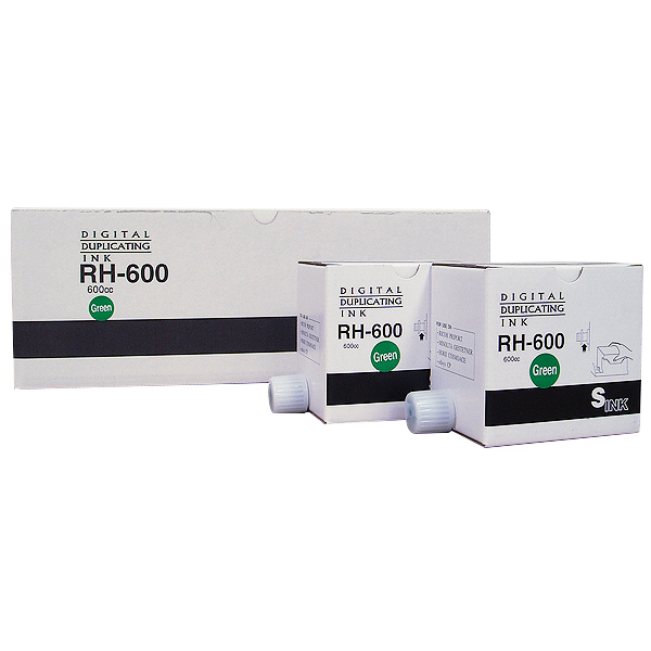 ミノルタ デジタル印刷機用 CD600対応 RH-600 インク 緑 汎用品 (5本/箱)