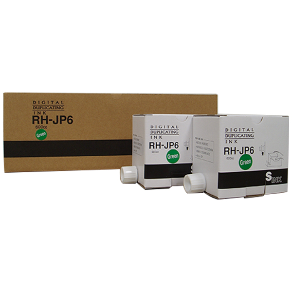 東芝テック デジタル印刷機用 TD300対応 RH-JP6インク 緑 汎用品 (5本/箱)
