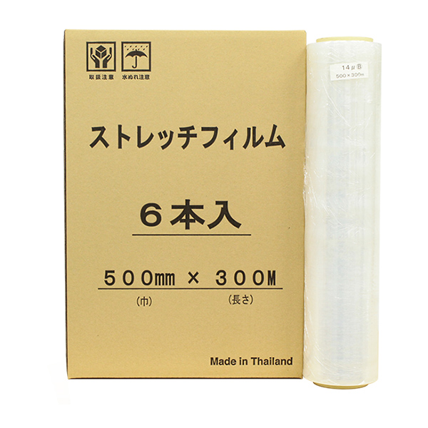 最新発見 助太刀サブ 2号店  ショップヒロユキ製 ストレッチフィルム SP 23μ 500ｍｍ×300ｍ巻 1箱6巻入り 5箱セット  本州無料