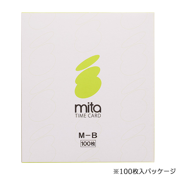 mitaタイムレコーダーmk-700 mk-100用タイムカード M-B (20日/5日締) リサイクルトナーやインクカートリッジのmita