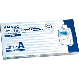 AMANO Time P@CK(4欄印字) カードA　純正品