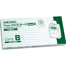 AMANO Time P@CK(4欄印字) カードB　純正品