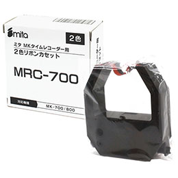 mita 電子タイムレコーダー mk-700/100シリーズ用リボンカートリッジ MRC-700(赤黒2色)