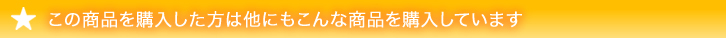 この商品を購入した方は他にもこんな商品を購入しています